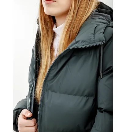 Пуховик унисекс Rains Jackets Blue 1506-SLATE