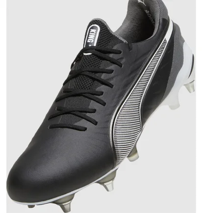 Бутсы унисекс Puma King Ultimate Mxsg Black/Grey 107866-01