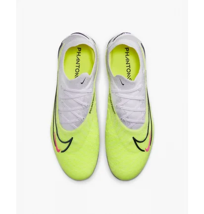 Бутсы унисекс Nike Gripknit Phantom Gx Elite Fg White/Green DC9968-705