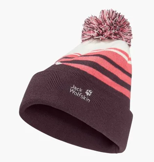 Шапка детская JACK WOLFSKIN Stripy Bordo A65252I-0116