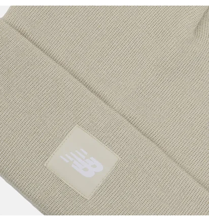 Шапка унисекс New Balance Cuffed Beanie Flying Logo Beige LAH13034TWF