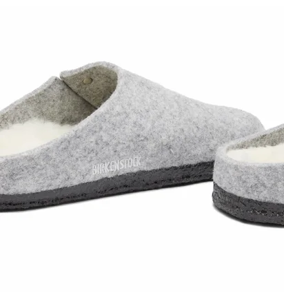 Тапочки чоловічі Birkenstock Zermatt Shearling Grey 1015092