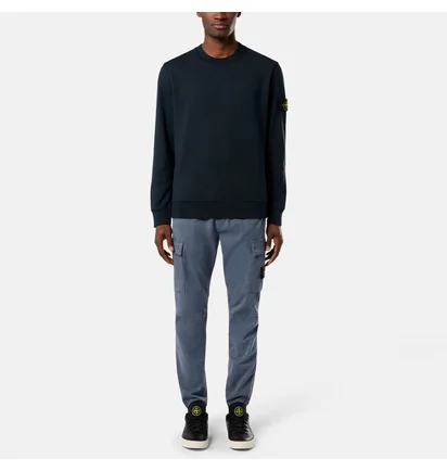 Худі чоловіче Stone Island Felpa Cotton Fleece Black K1S156100044S0051-V0020