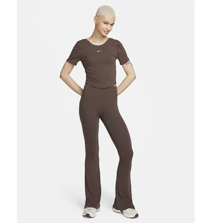Футболка жіноча Nike Sportswear Chill Knit Brown FN3664-237