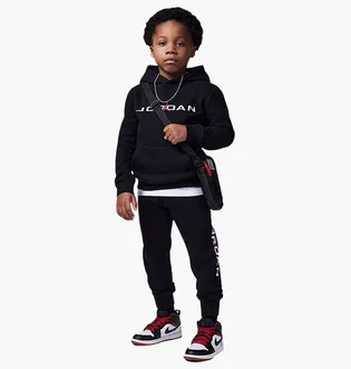 Спортивний костюм дитячий Air Jordan Little Kids 2-Piece Baseline Pullover Hoodie Set Black 85D675-023