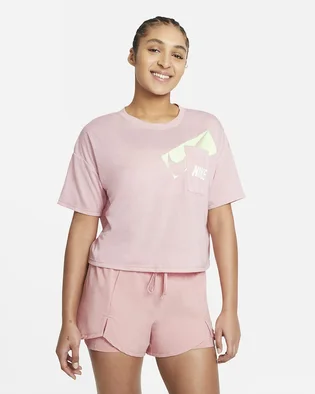 Футболка жіноча Nike W Nk Dry Grx Crop Top Pink DC7189-630