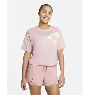 Футболка жіноча Nike W Nk Dry Grx Crop Top Pink DC7189-630