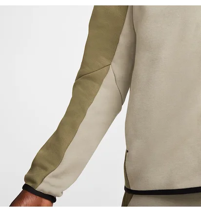 Толстовка мужская Nike Tch Flc Fz Wr Hoodie 2025 Beige/Olive HV0949-222