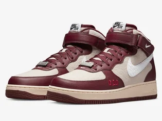 Кросівки чоловічі Nike Air Force 1 Mid Red/Beige Do7045-600