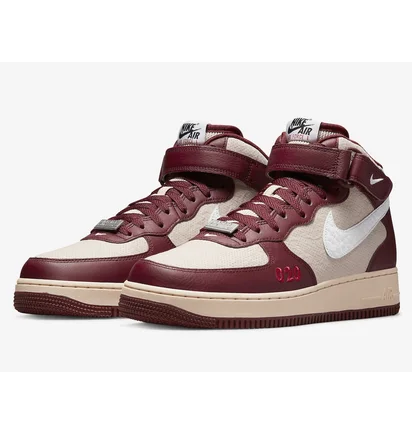 Кросівки чоловічі Nike Air Force 1 Mid Red/Beige Do7045-600
