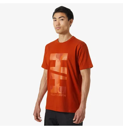 Футболка мужская Helly Hansen Move Cotton T-Shirt Orange 53976-308