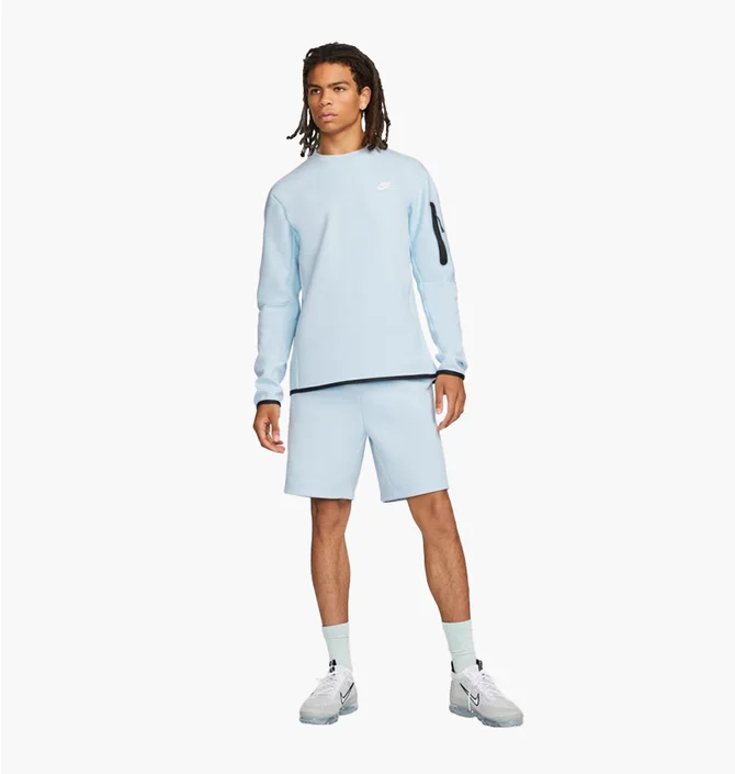 Свитшот мужской Nike Sportwear Tech Fleece Crew Light Blue CU4505-441