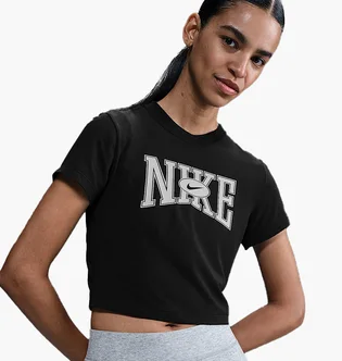 Футболка жіноча Nike Sportswear Slim Cropped T-Shirt Black HQ1709-010