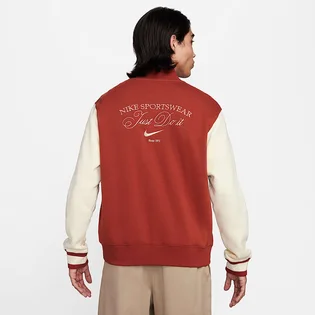 Бомбер мужской Nike Nsw Trend Varsity Jkt Flc Red HF0676-832