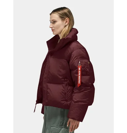 Пуховик мужской Alpha Industries Sierra Short Puffer Bordo WJS55504C1-621