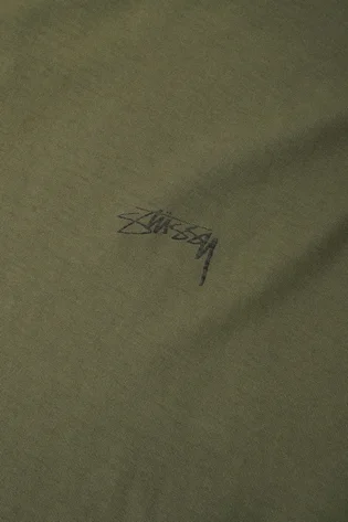 Футболка чоловіча Stussy Lazy Ss Tee Olive 1140283-0460