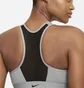 Топ жіночий Nike W Nk Df Swsh Zip Front Bra Grey DD1205-073