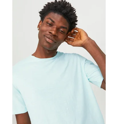 Футболка чоловіча Jack & Jones Jjebasher O-Neck Ss Noos Blue 12182498-SOOTHINGSEA
