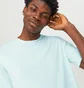 Футболка чоловіча Jack & Jones Jjebasher O-Neck Ss Noos Blue 12182498-SOOTHINGSEA