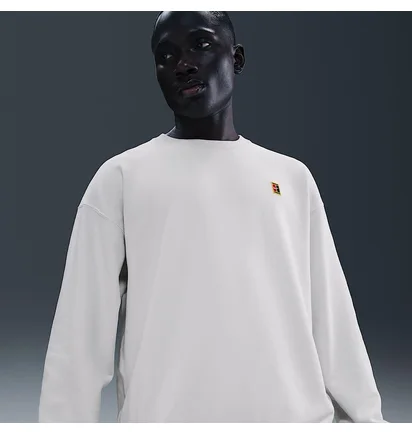 Свитшот мужской Nike Court MenS French Terry Crewneck Top White IQ6556-030