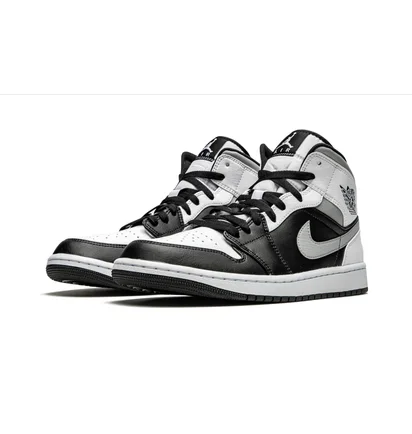 Кроссовки мужские Air Jordan 1 Mid Black/White 554724-073