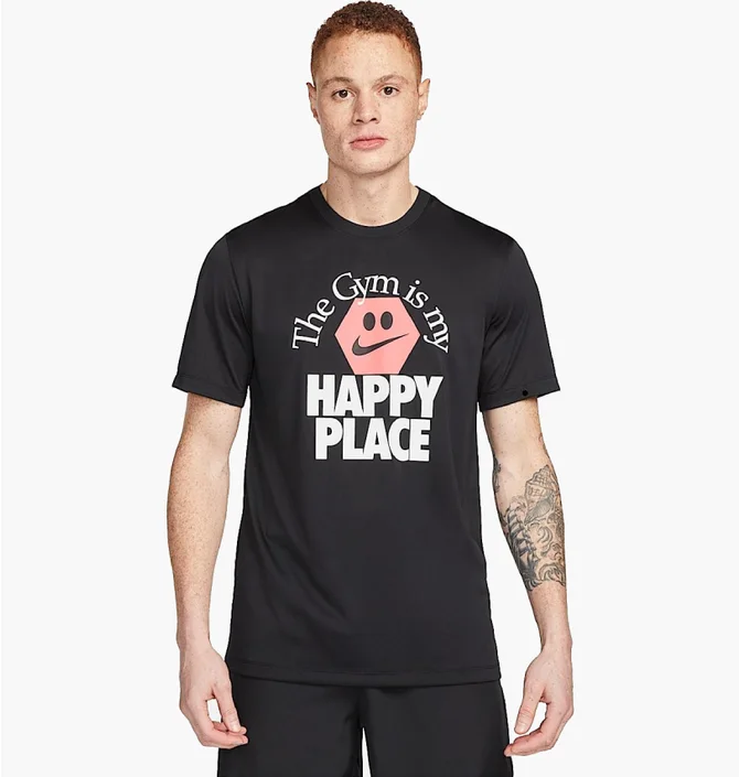Футболка мужская Nike Dri-Fit Happy Place Tee Black FD0140-010