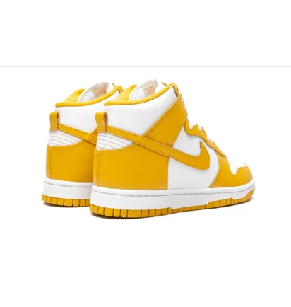 Кроссовки женские Nike Dunk High Wmns White/Yellow DD1869-106