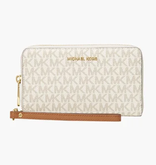 Кошелек женский Michael Kors Large Logo Beige 32F1GJ6E2B-VANILLA-18448