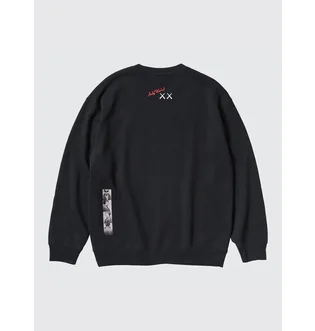 Свитшот унисекс Uniqlo Kaws Warhol Graphic Sweatshirt Black E476119-000