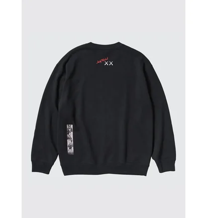 Свитшот унисекс Uniqlo Kaws Warhol Graphic Sweatshirt Black E476119-000