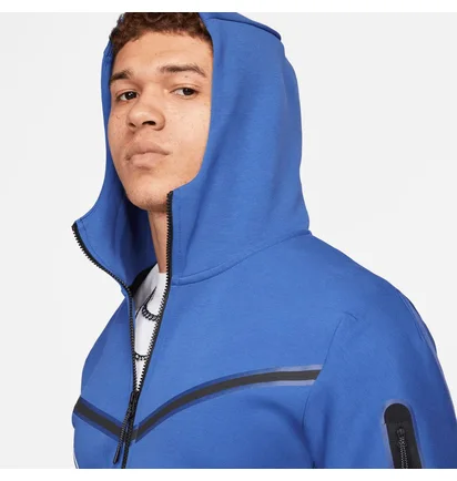 Толстовка чоловіча Nike Tech Fleece Hoodie Blue FJ5334-480