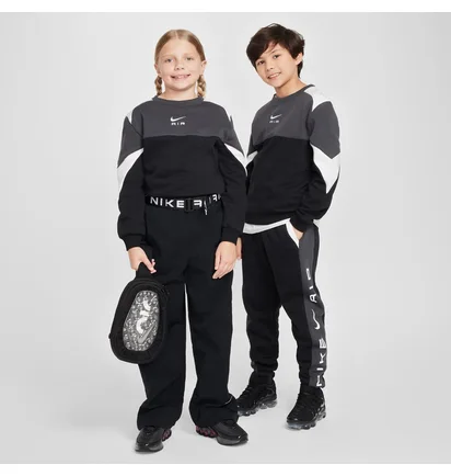 Свитшот детский Nike Air Crew Black/Grey FZ4956-010