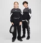 Свитшот детский Nike Air Crew Black/Grey FZ4956-010