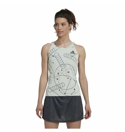 Майка женская Adidas Tennis Tank Club Grey HM6523