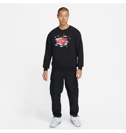 Свитшот мужской Air Jordan M J Ess Stmt Flc Gfx Crew Black Dh9035-010