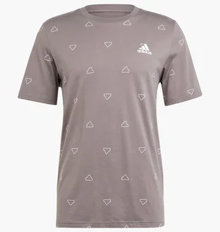 Футболка чоловіча Adidas Seasonal Essentials Monogram Graphic Grey IU0283
