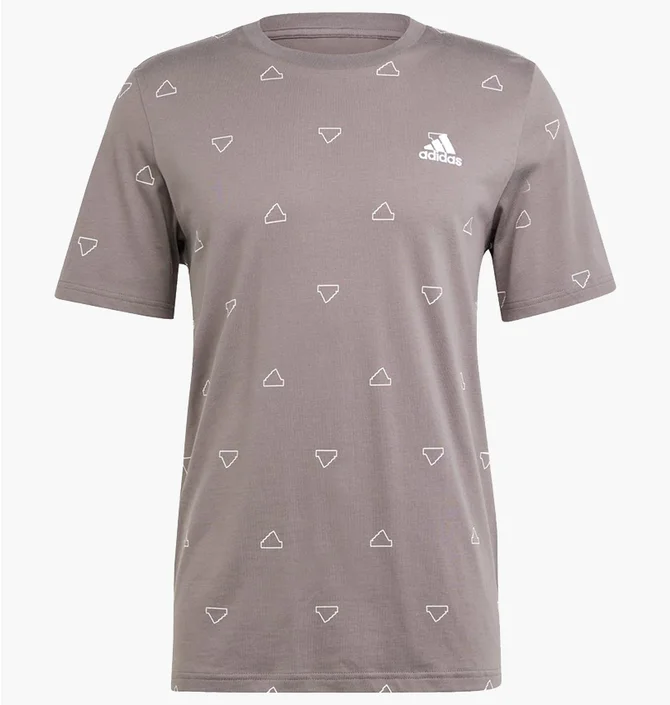 Футболка чоловіча Adidas Seasonal Essentials Monogram Graphic Grey IU0283