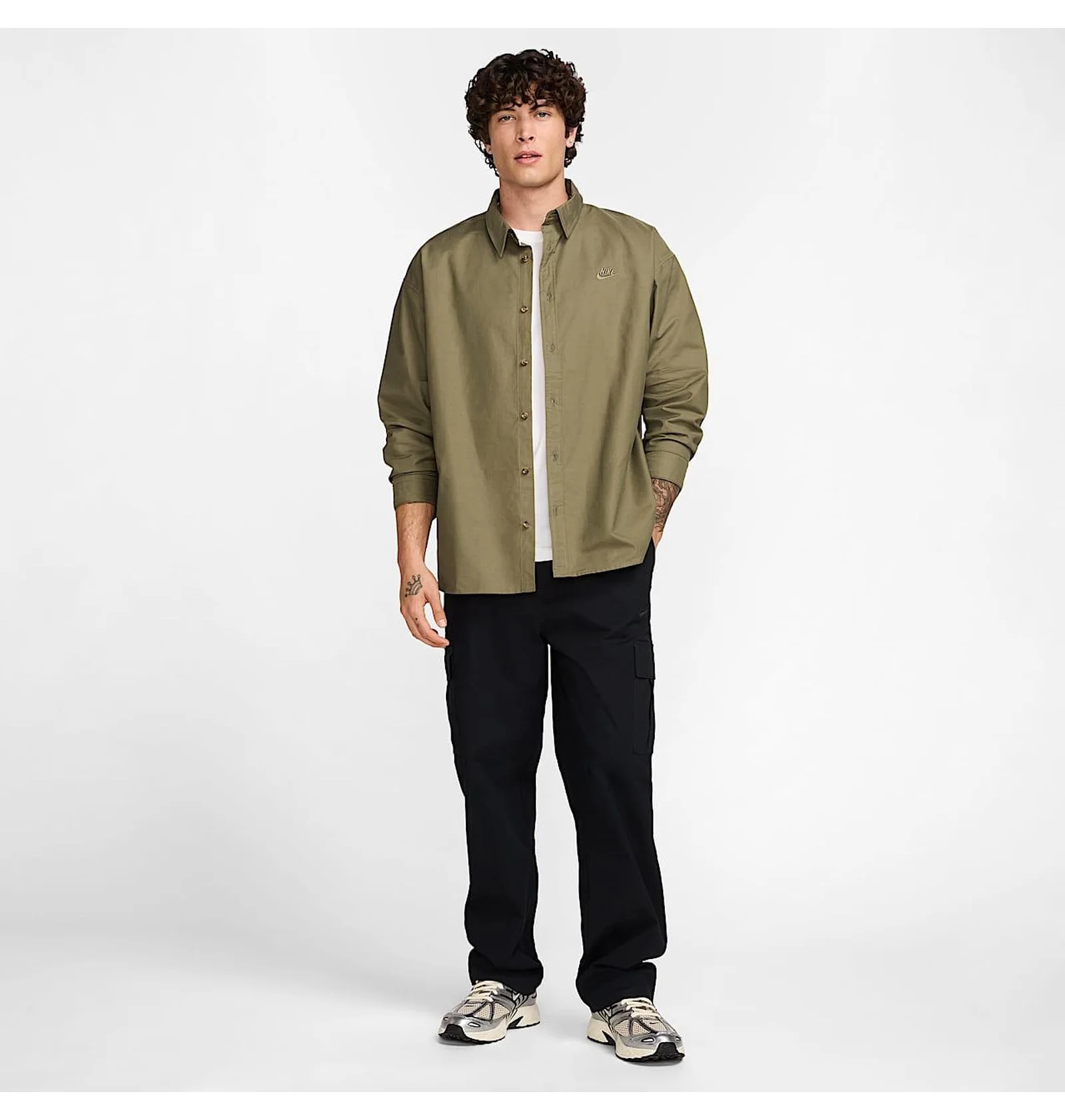 ᐉ Сорочка чоловіча Nike Oxford Olive HM9590-222 - придбати в