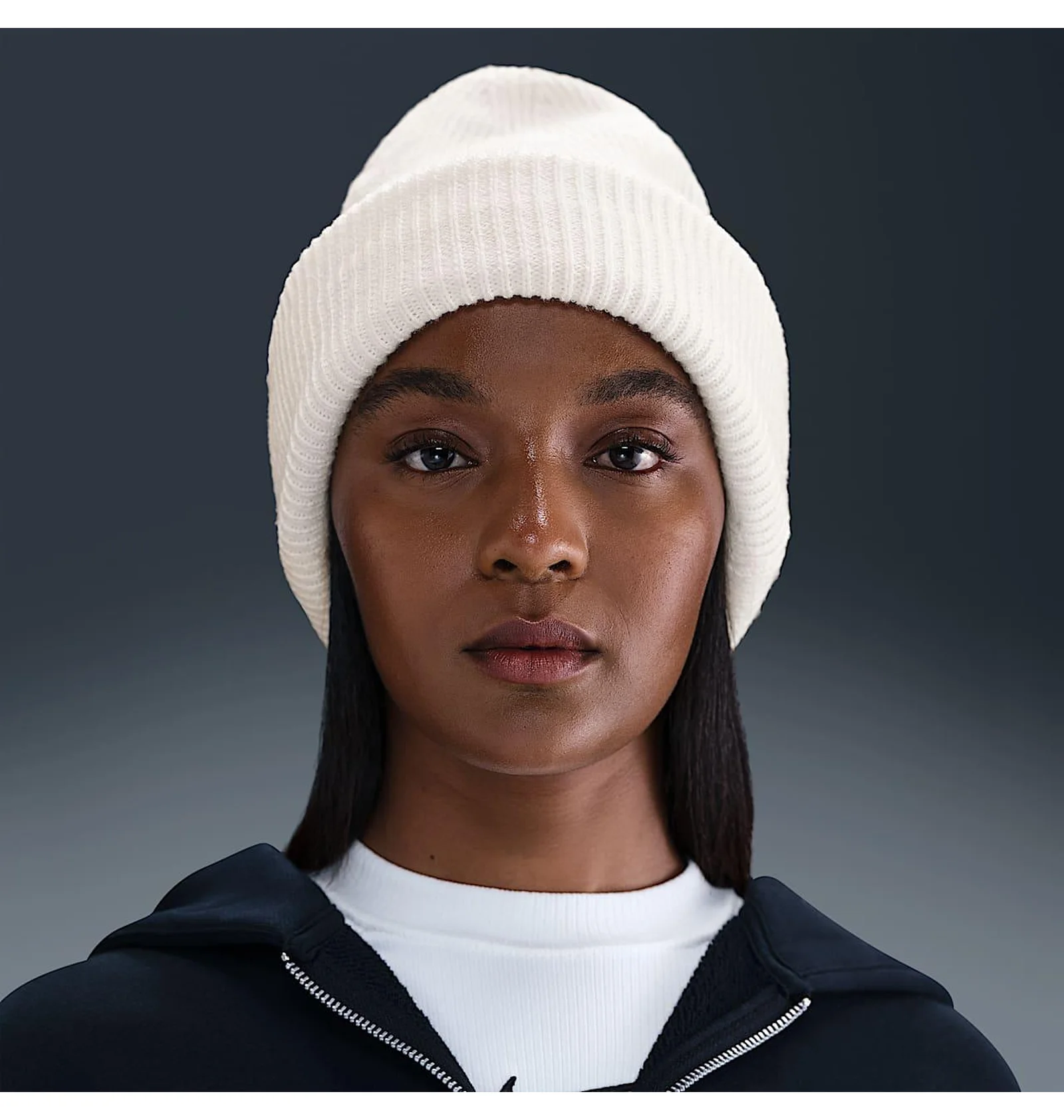 ᐉ Шапка унісекс Nike U Nk Peak Beanie Prem H25 L White HQ0368-133