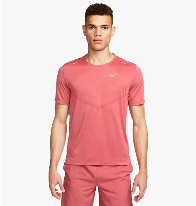 Футболка чоловіча Nike Rise 365 Dri-Fit Short-Sleeve Running Top Pink CZ9184-655