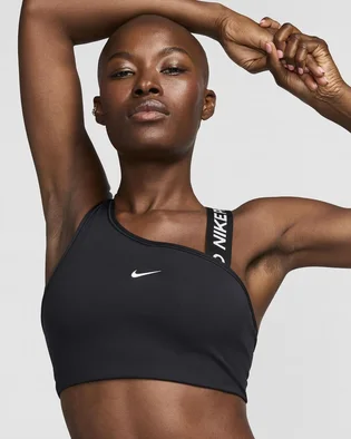 Топ женский Nike Pro Swoosh Asymmetrical Black FV6526-010