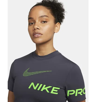 Футболка женская Nike Pro Dri-Fit Grey DX0078-015