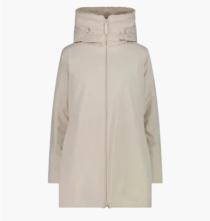 Куртка женская CMP Fix Hood Twill Beige 34K0236F-A238
