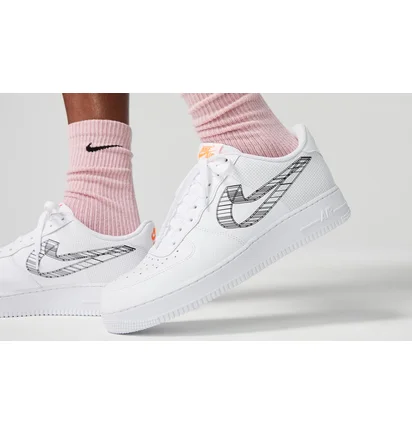 Кроссовки мужские Nike Air Force 1 07 3D Swoosh White Dr0149-100