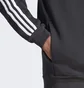 Толстовка чоловіча Adidas Essentials Fleece 3-Stripes Full-Zip Hoodie Black IB4029