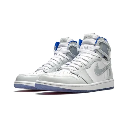 Кроссовки мужские Air Jordan 1 High Zoom White/Grey CK6637-104