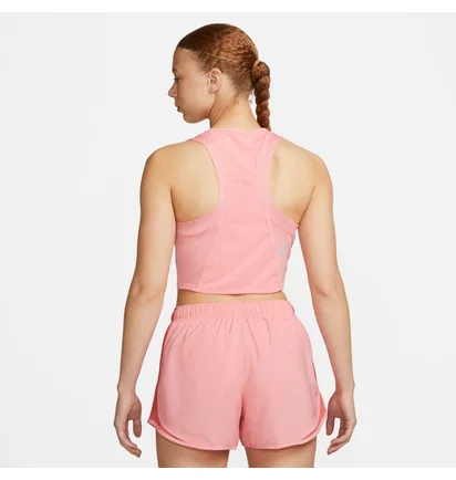 Майка женская Nike W Fast Df Crop Tank Pink DD5921-611