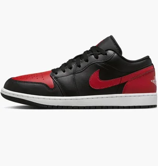 Кроссовки мужские Air Jordan 1 Low Red/Black 553558-067