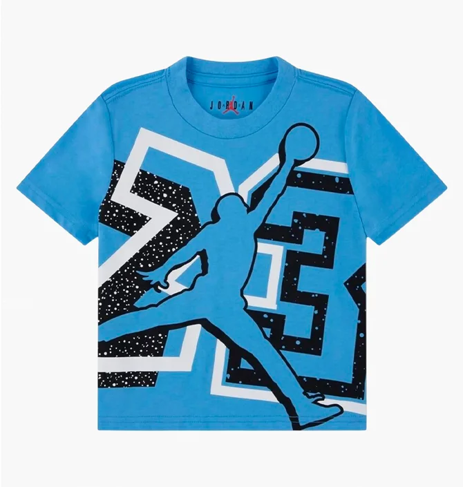 Футболка дитяча Air Jordan Split 23 Splatter Light Blue/Multi 85F648-B9F