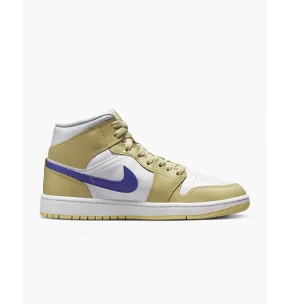 Кроссовки женские Air Jordan 1 Mid Yellow Bq6472-701